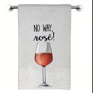 Rośe Wine Kitchen Towel
